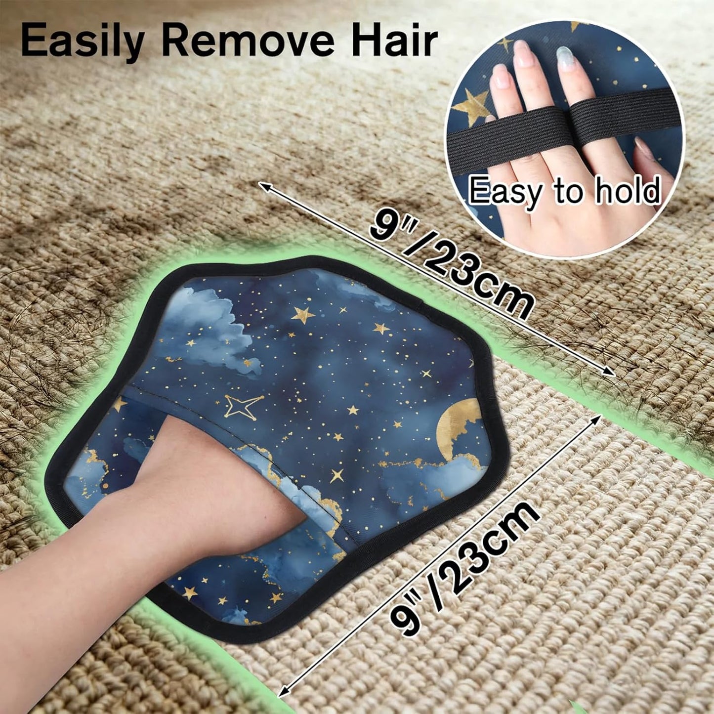 Stars Magic Space Galaxy 2Pcs Electrostatic Reusable Pet
