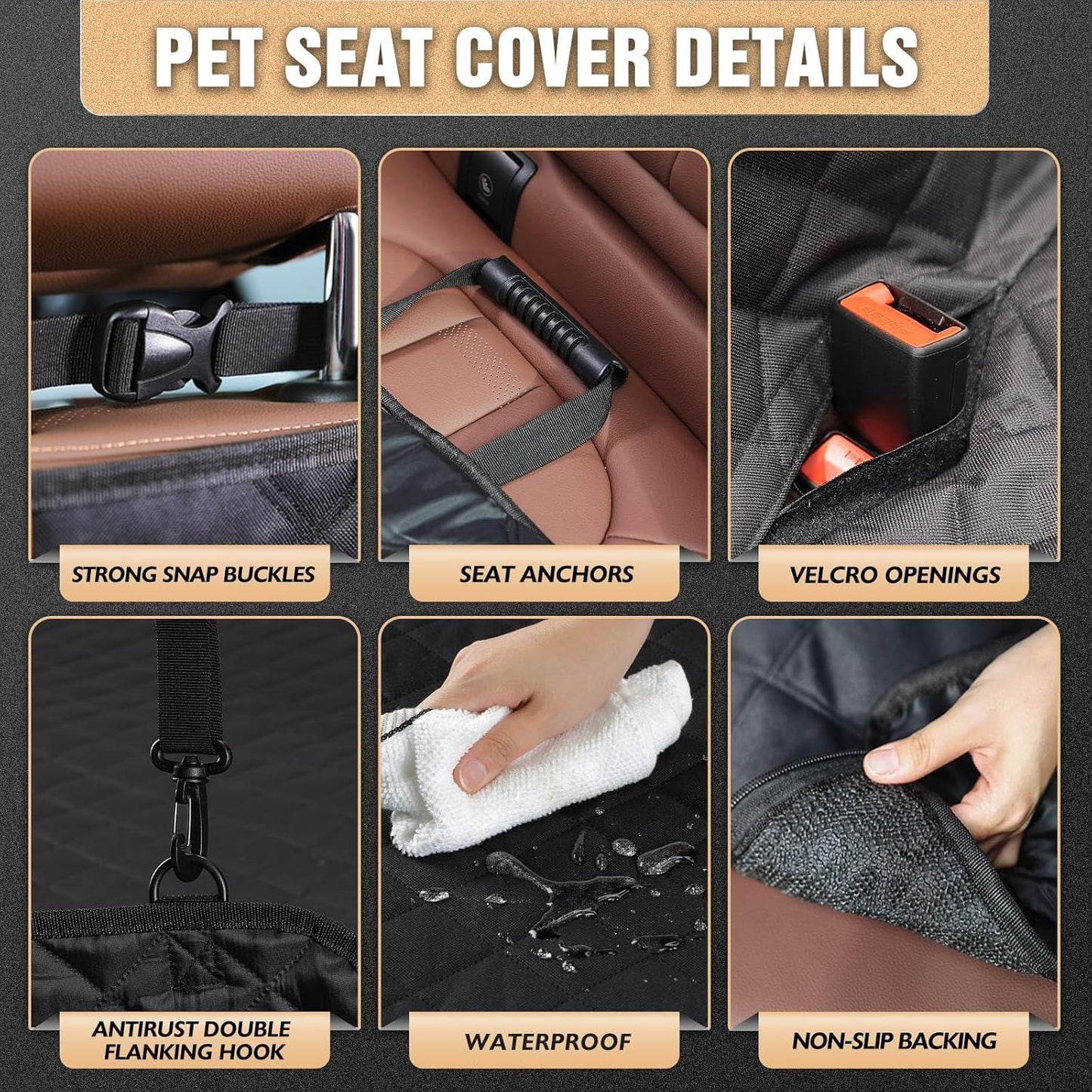 Dog Seat Cover, Car Seat Cover , Pet Seat Cover Dog