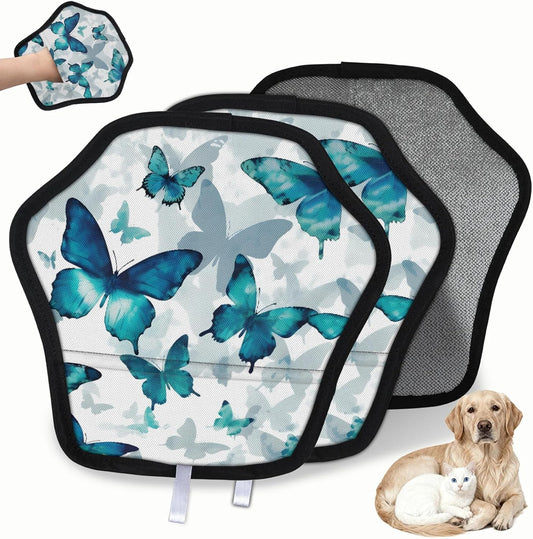 Pet Hair Removal Glove for Dogs Cats Reusable Washable Set