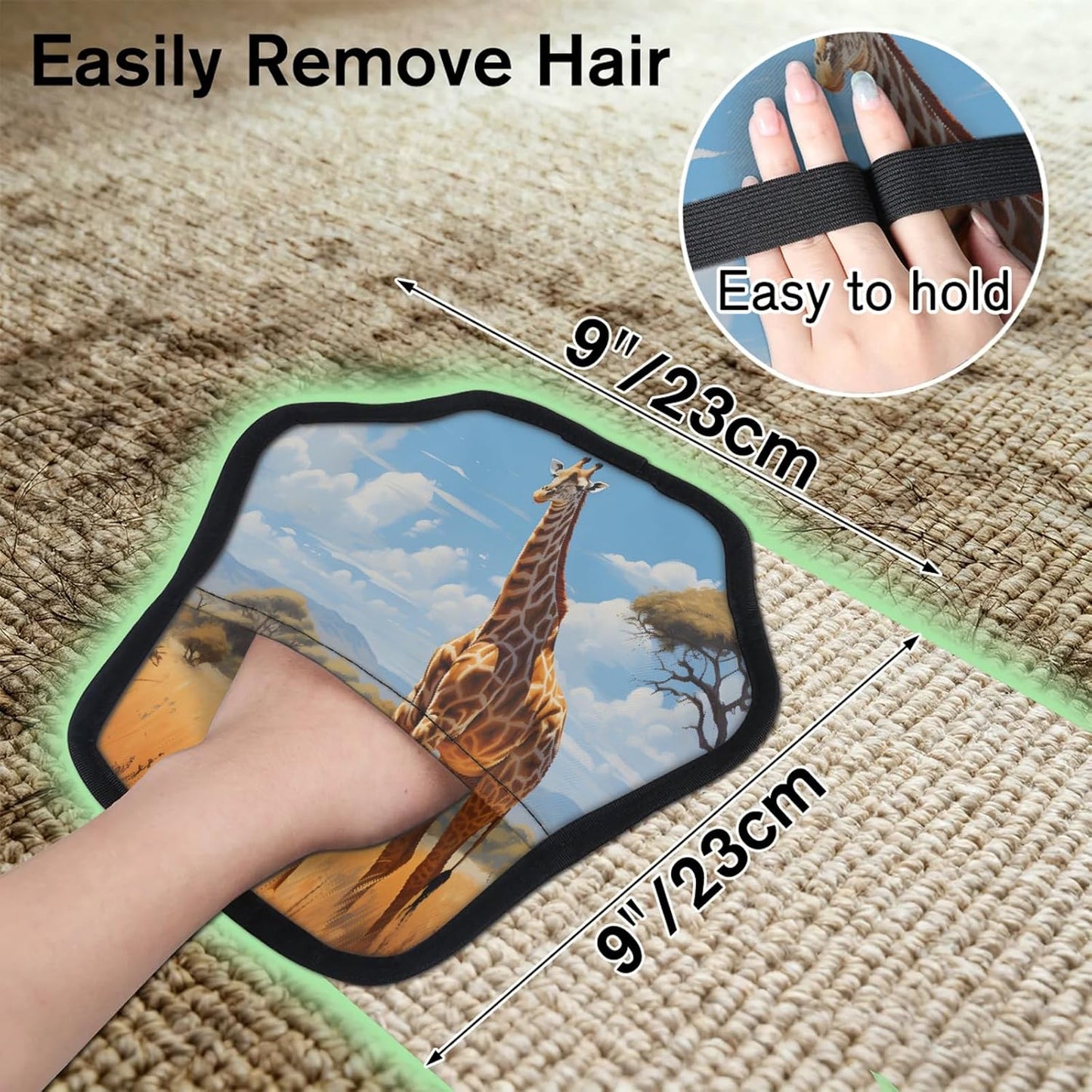 Pet Hair Removal Glove for Dogs Cats Reusable Washable Set