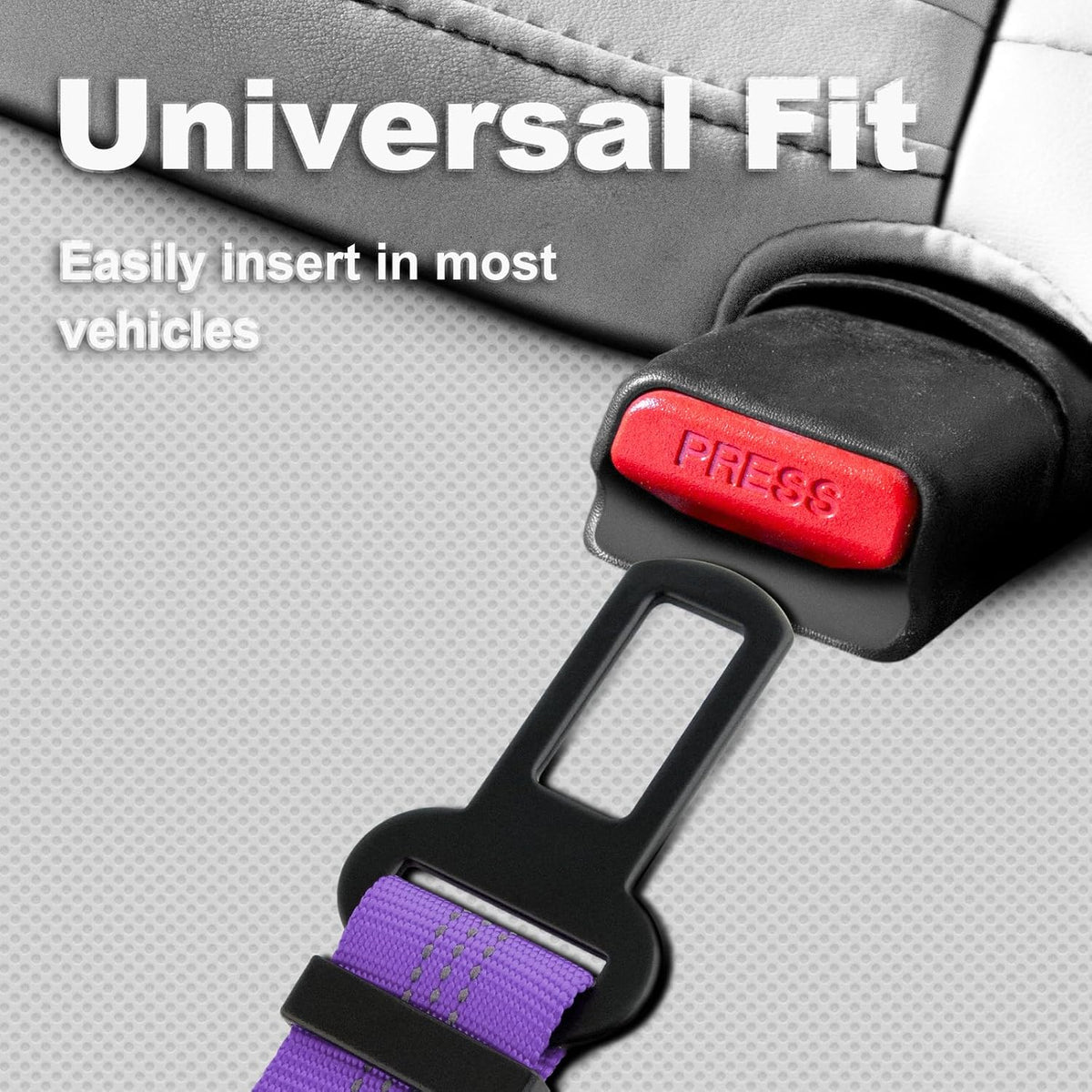 Dog Seat Belt for Car, Adjustable Dog Car Harness with