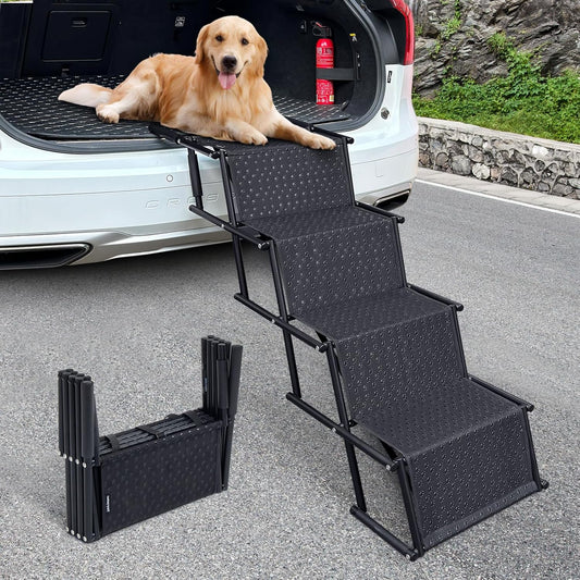 Portable Folding Pet Stair for Large Dog Ramp with Non-Slip