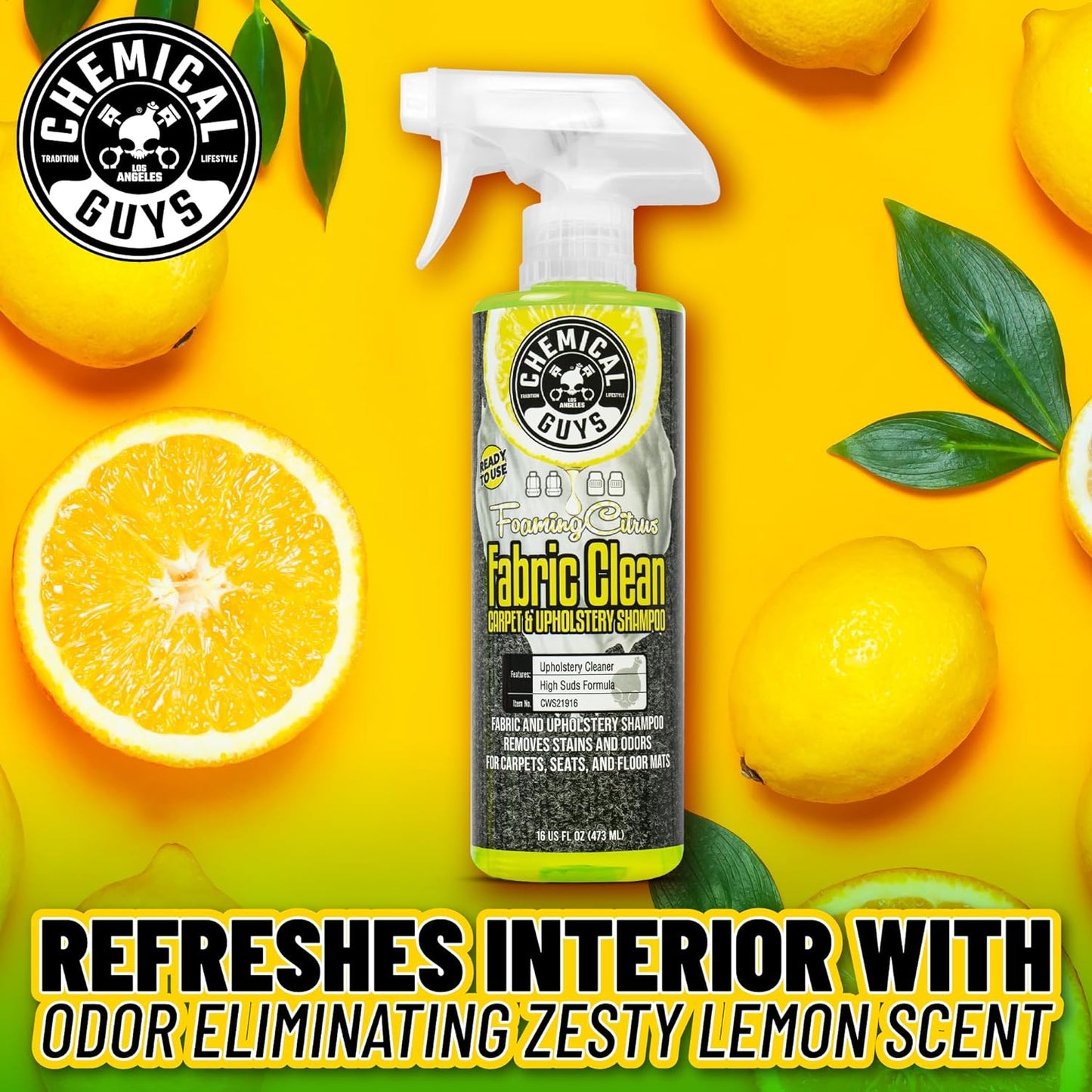 Sprayable Citrus Fabric Clean Carpet & Upholstery Cleaner