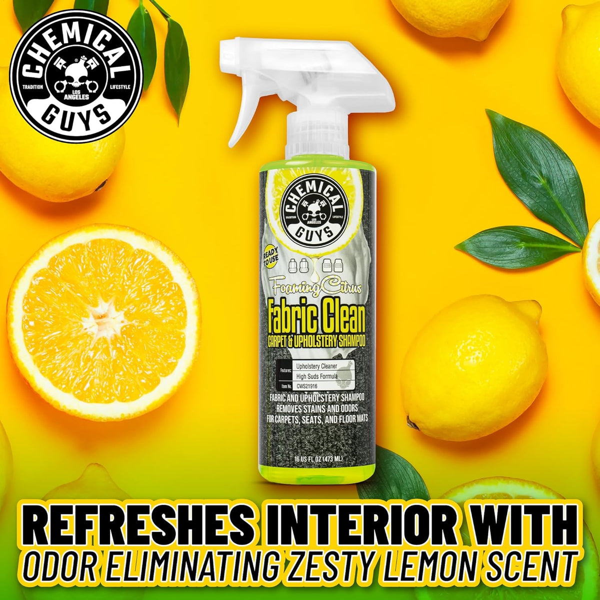 Foaming Citrus Fabric Clean Carpet & Upholstery Cleaner