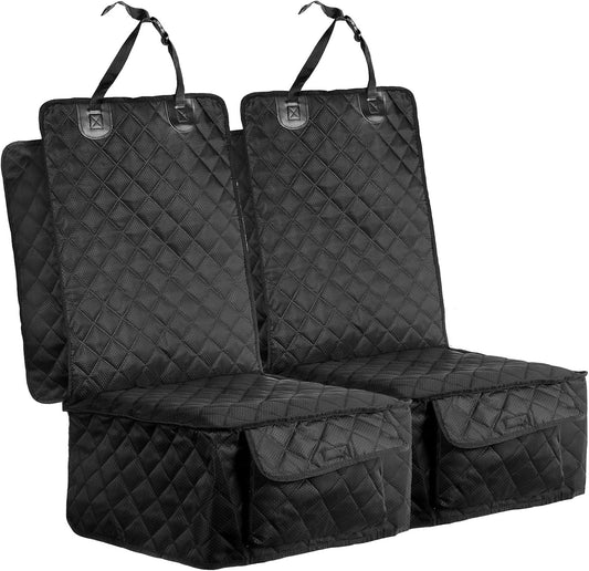 2 Pack Front Dog Car Seat Cover, Full Protection Dog Car