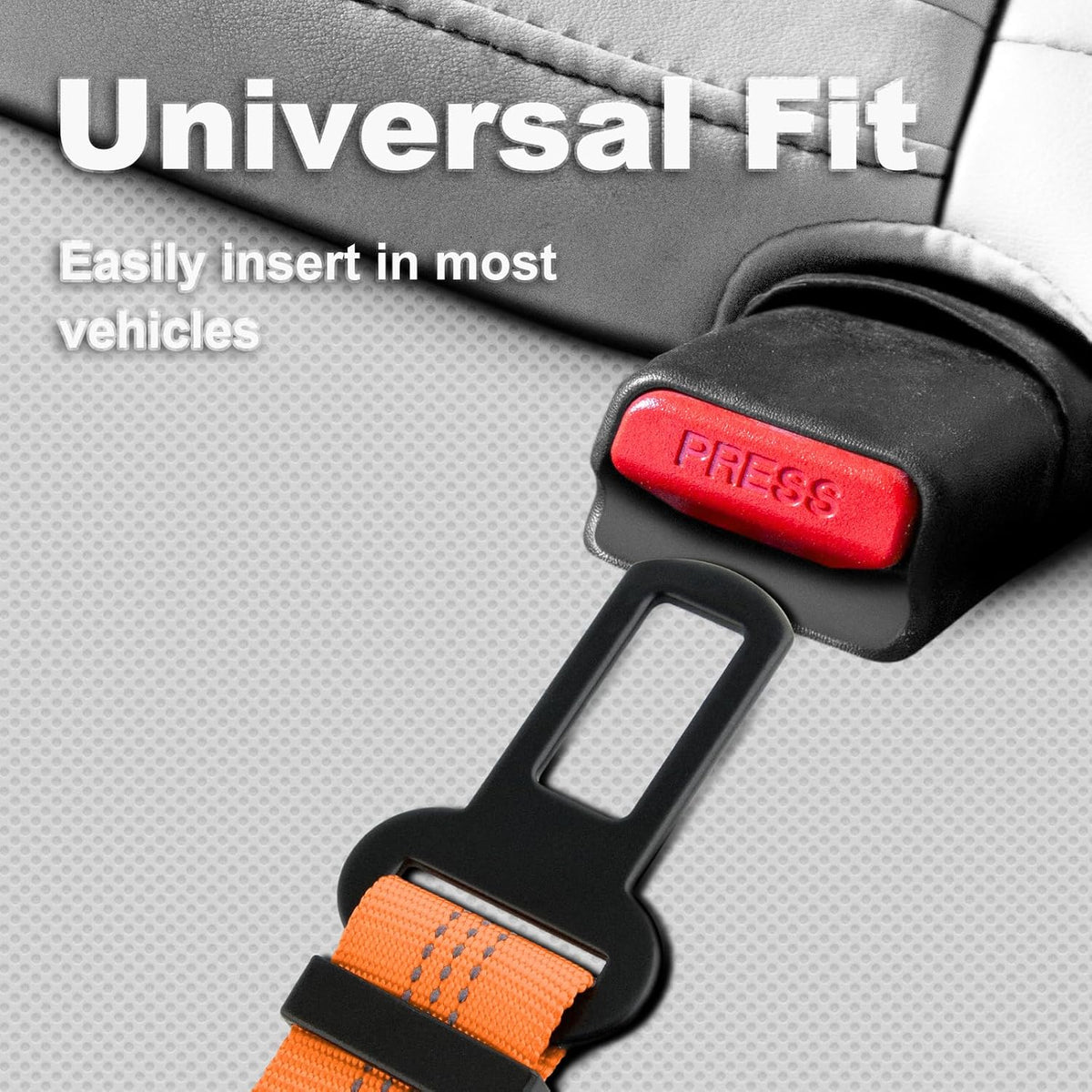 Dog Seat Belt for Car, Adjustable Dog Car Harness with