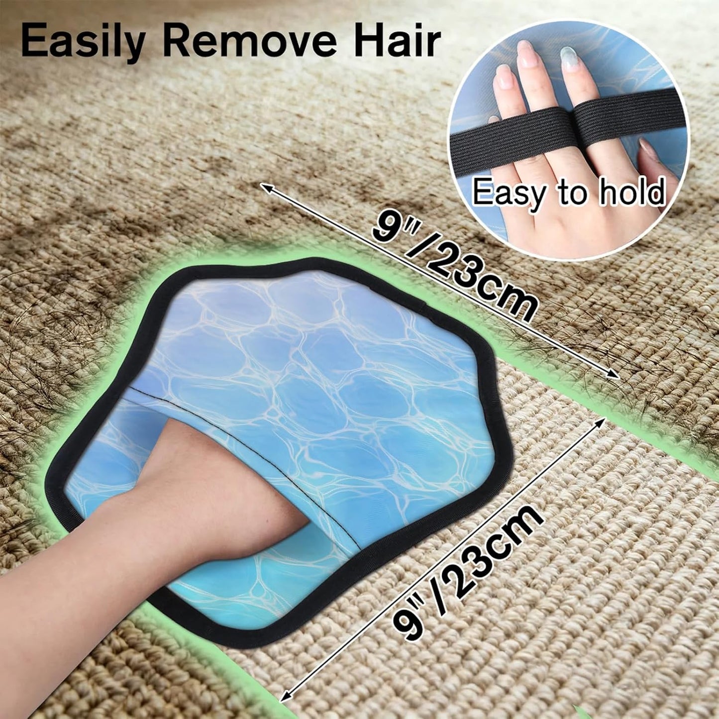 Pet Hair Removal Glove for Dogs Cats Reusable Washable Set