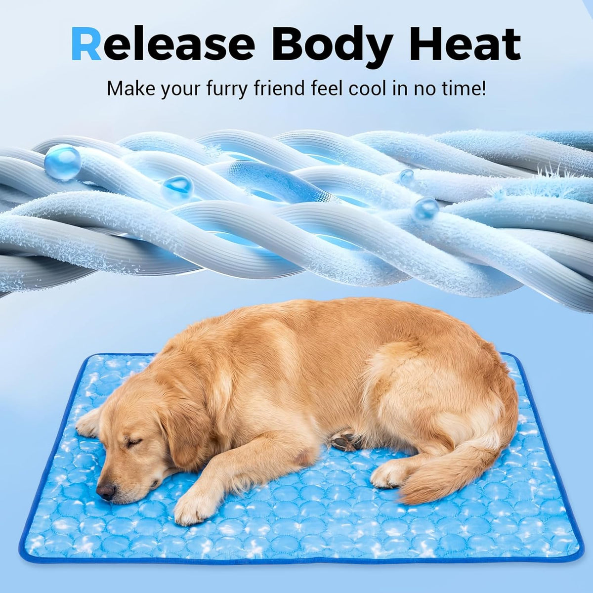 Dog Cooling Mat, Arc-Chill Cooling Fiber Self-Cooling Pad