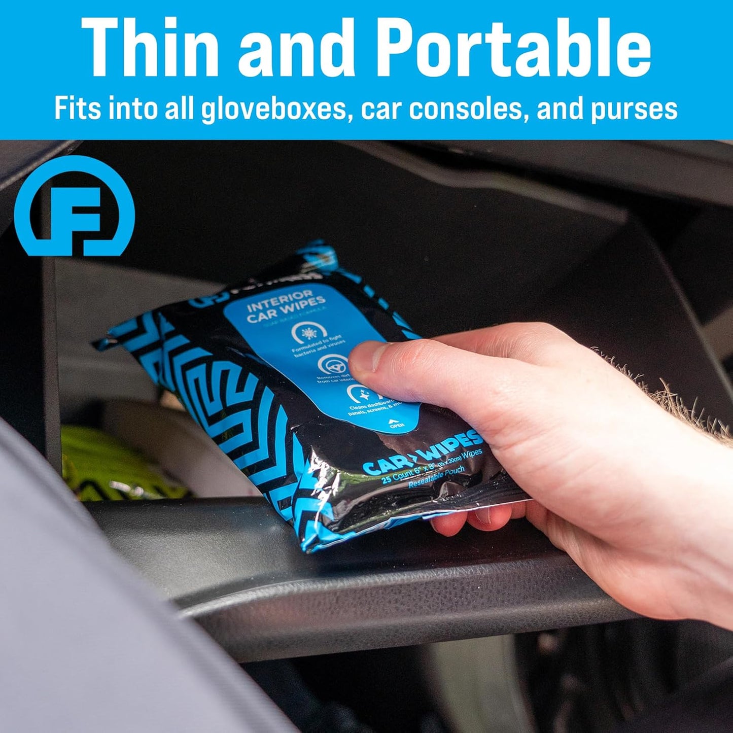 Car Interior Wipes for Car Interior Cleaning, Dashboard