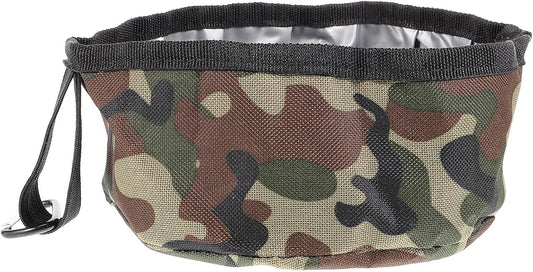 Foldable Dog Travel Bowl with Oxford Fabric, Portable Large