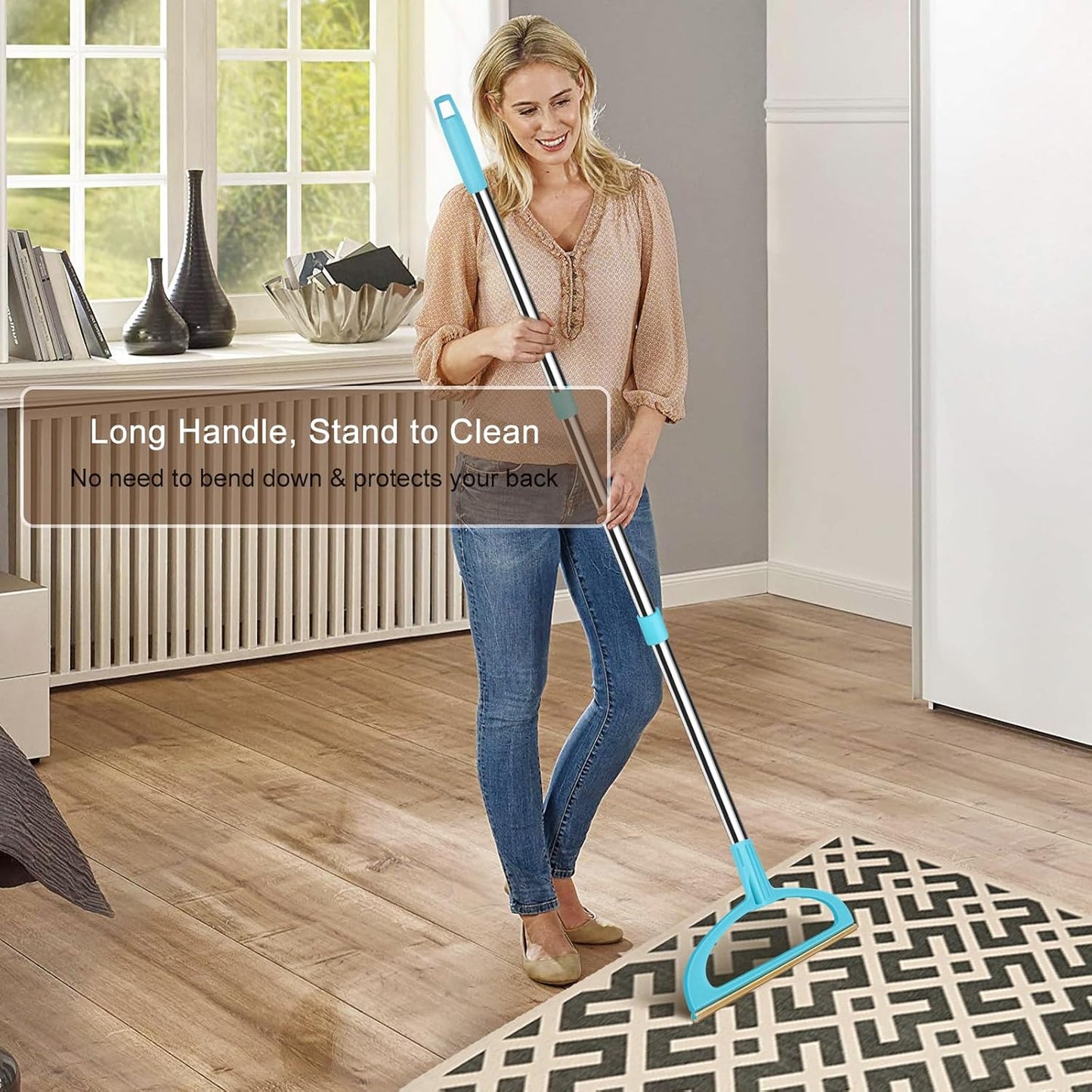 Carpet Rake for Pet Hair Removal, Pet Hair Removal Tool Set