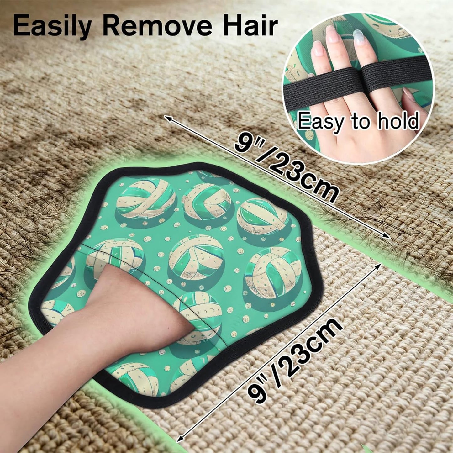 Sports Volleyball 2Pcs Electrostatic Reusable Pet Hair