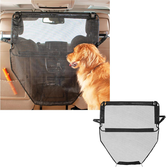 Back Seat Barrier for Dogs - Car Divider for Dogs for