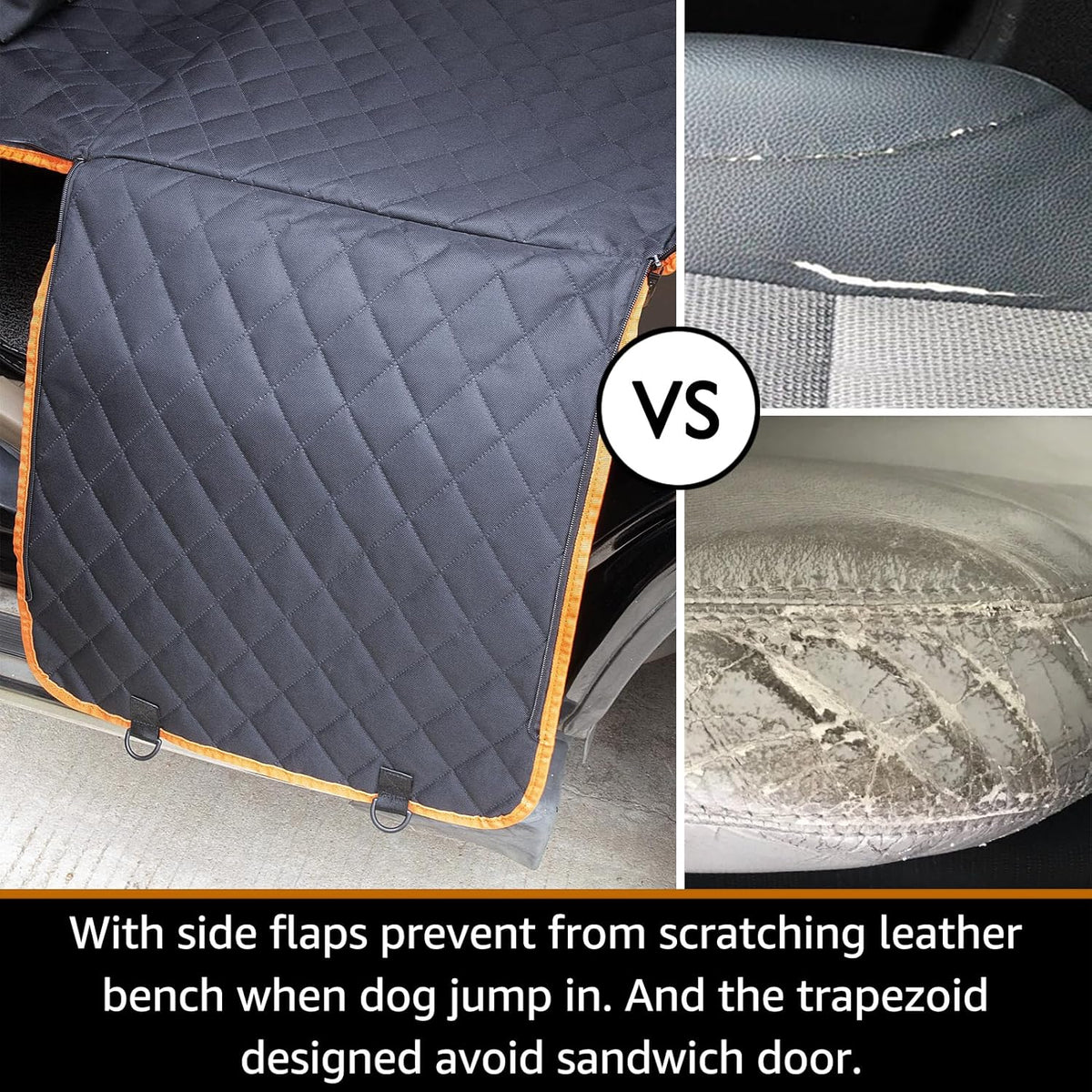 Dog Car Seat Covers , Dog Seat Cover with Side Flaps from
