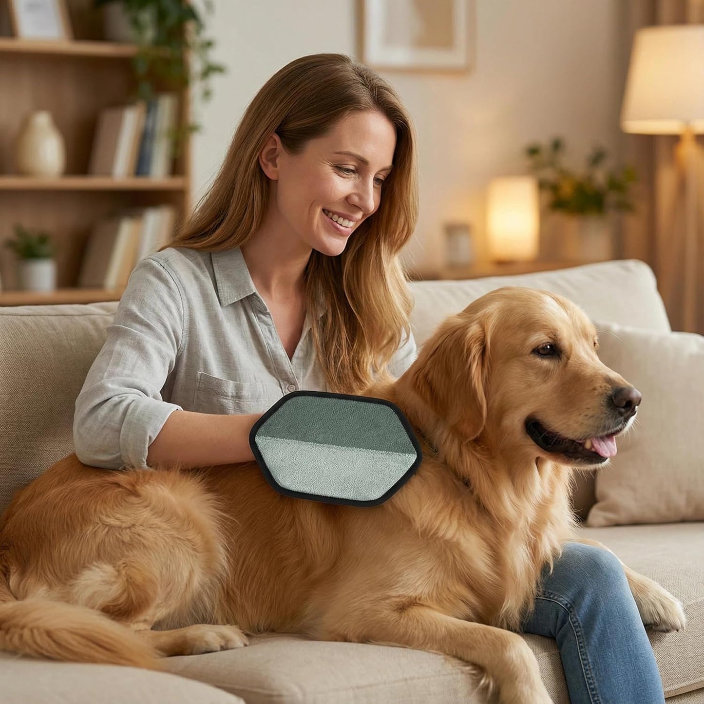 Hexagonal Pet Hair Remover Glove,Pet Hair Removal Gloves
