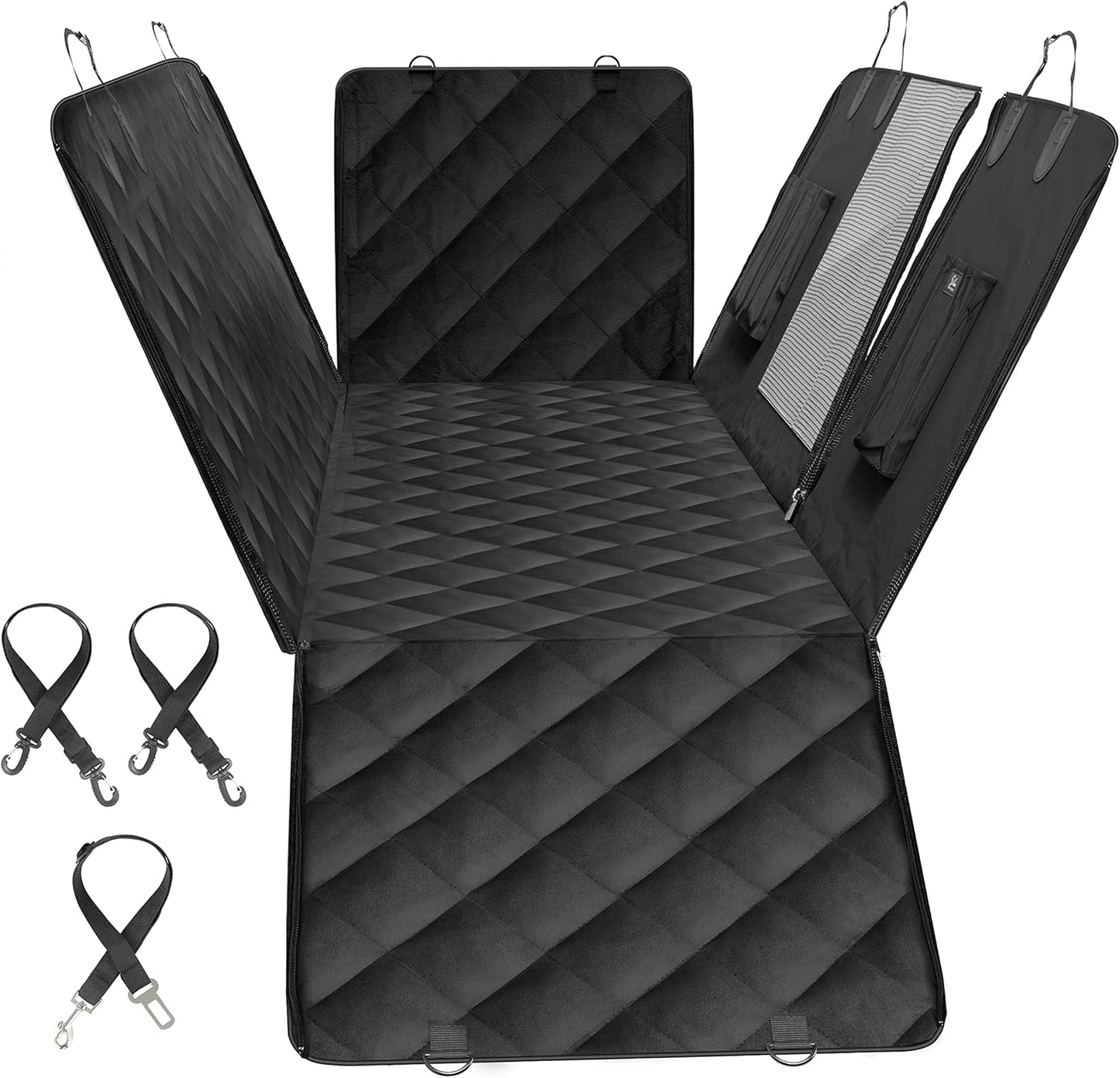 Dog Car Seat Cover for Back Seat, Waterproof Dog Car