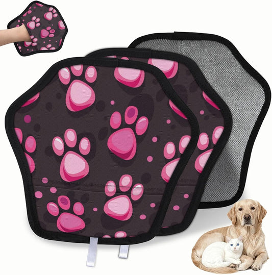 Dog Paw Kawaii 2Pcs Electrostatic Reusable Pet Hair Removal
