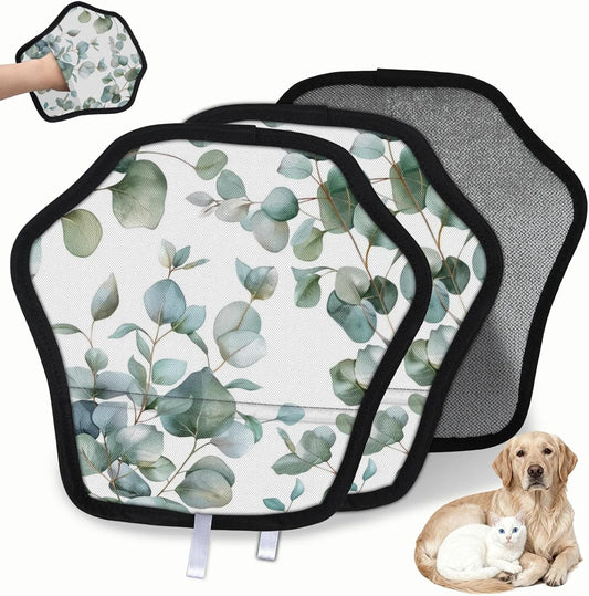 Spring Eucalyptus Leaves 2Pcs Electrostatic Reusable Pet