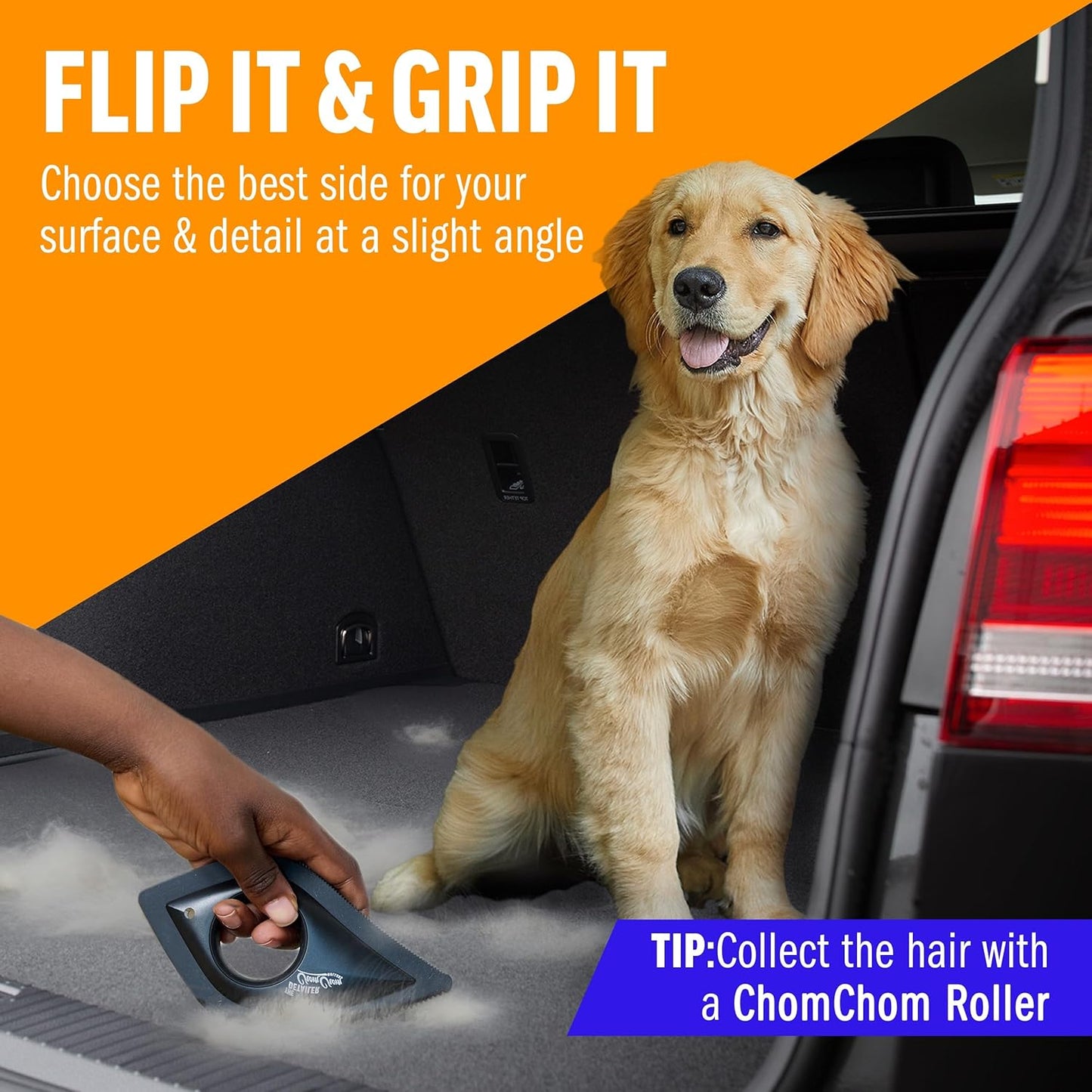 Detailer- Scraper for Pet Hair Remover and Lint - Great for