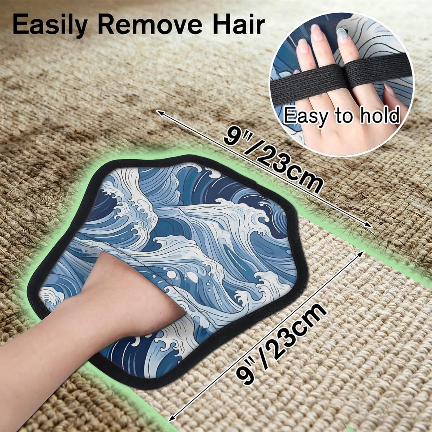 Pet Hair Removal Glove for Dogs Cats Reusable Washable Set