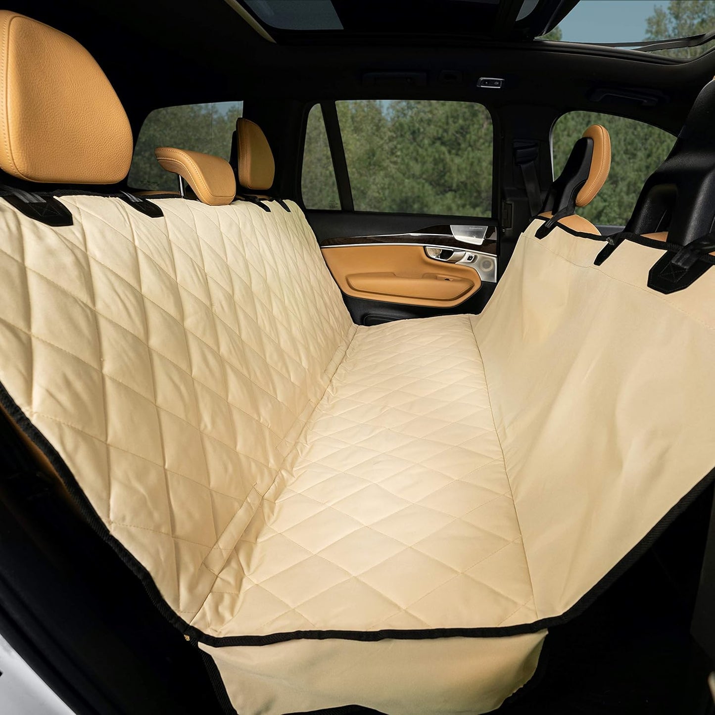 Premium Rear Car Seat Protector w/Hammock | Washable &