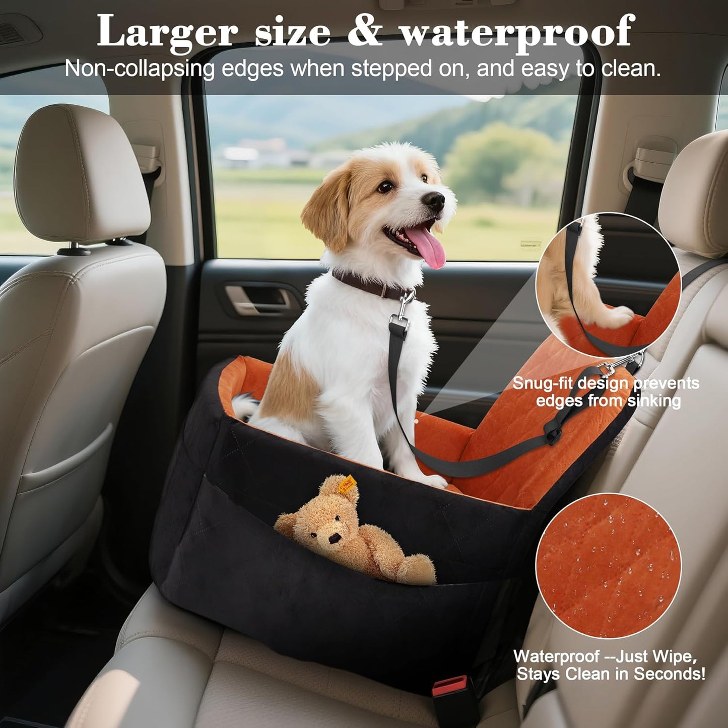 Dog Car Seat for Small/Medium Dogs,Pet Dog Booster Car Seat