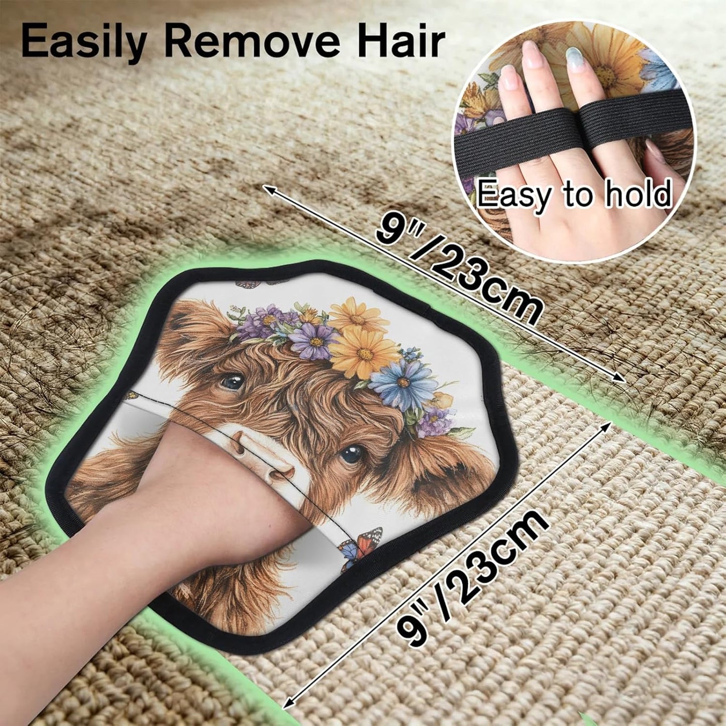 Pet Hair Removal Glove for Dogs Cats Reusable Washable Set