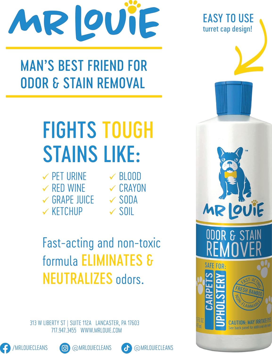 Pet Stain & Odor Remover for Carpet & Upholstery