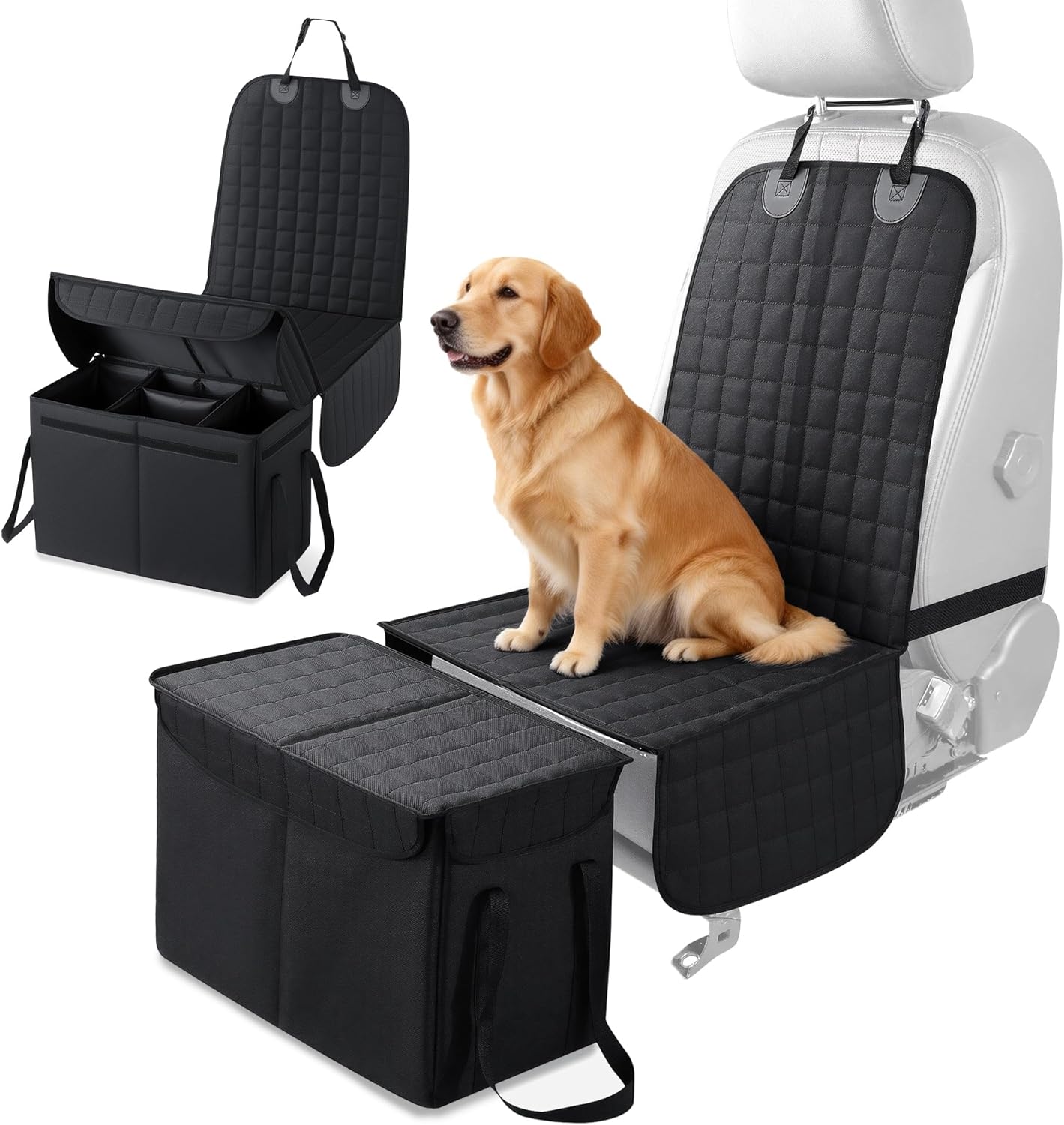 Detachable 2-in-1 Back Seat Extender for Dogs