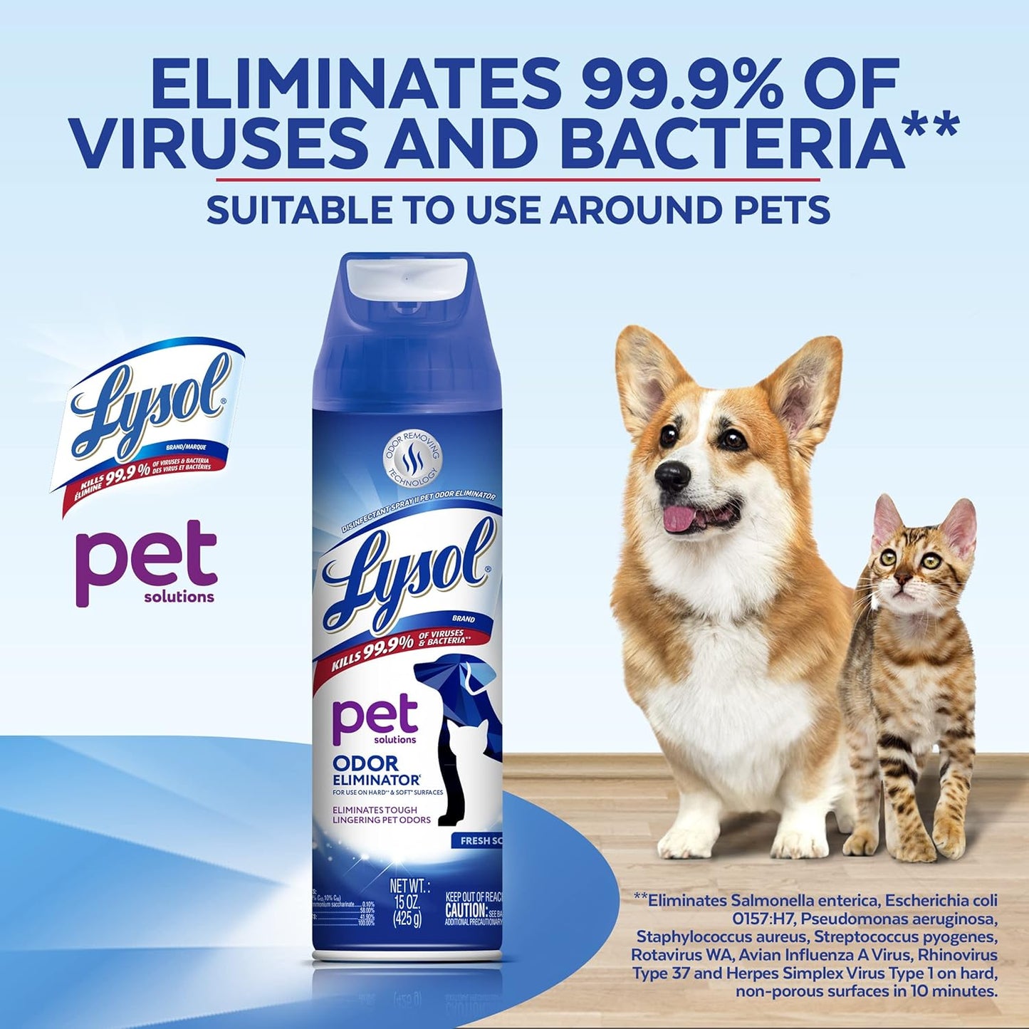 Pet Odor Eliminator Spray, Sanitizing and Disinfecting
