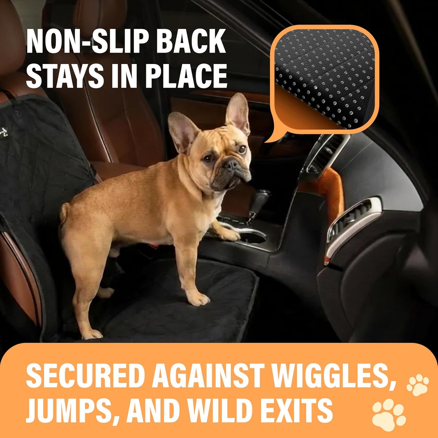 Dog Car Seat Cover, Waterproof Front Seat Protector for SUV
