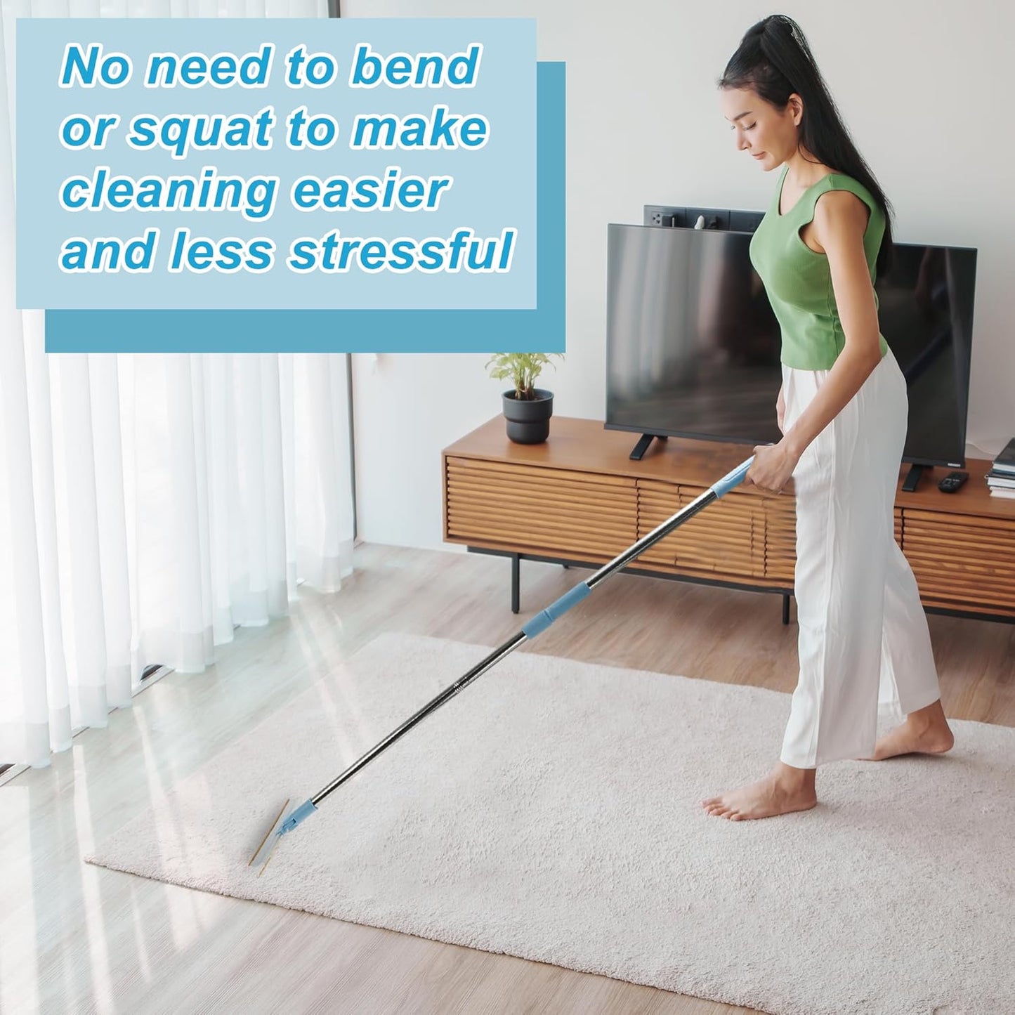 Pet Hair Removal Tool, Retractable Dog Hair Remover, Carpet