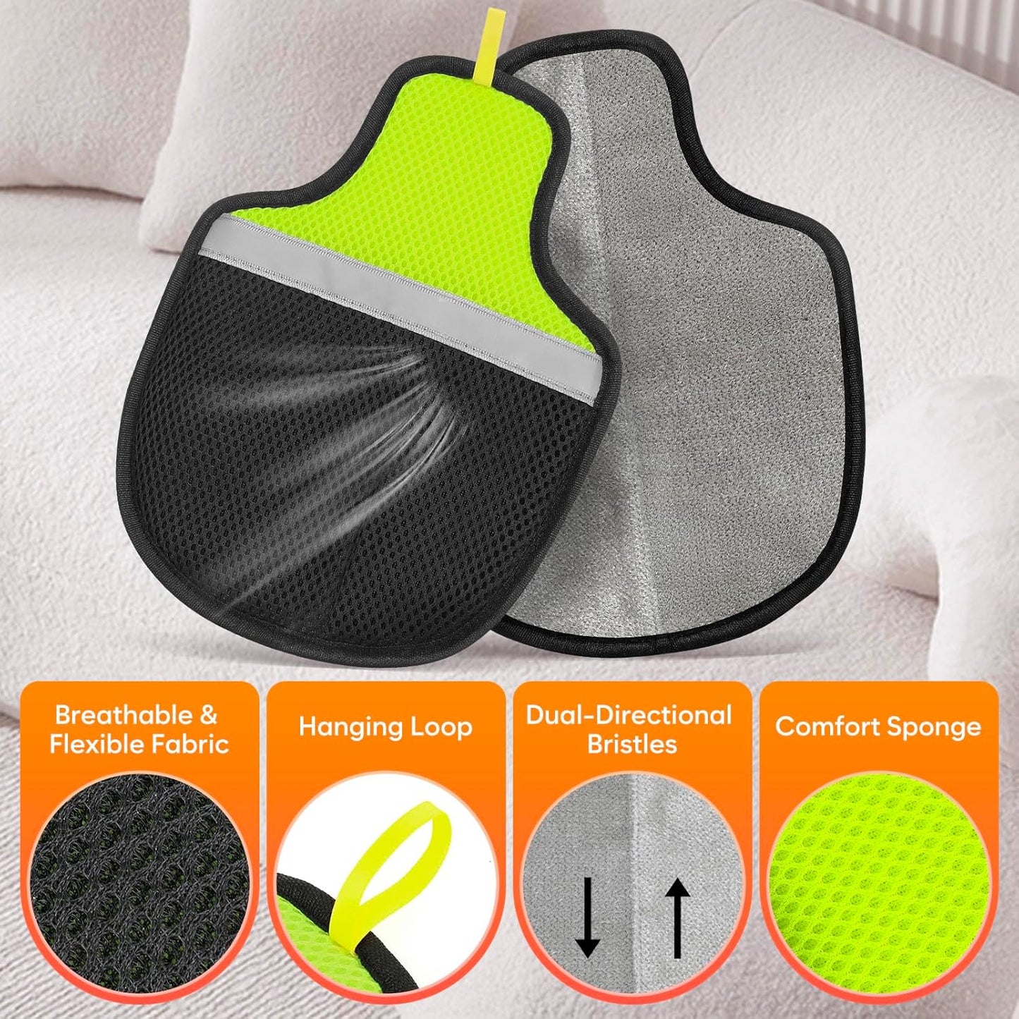 Pet Hair Removal Glove for Cats & Dogs, Reusable
