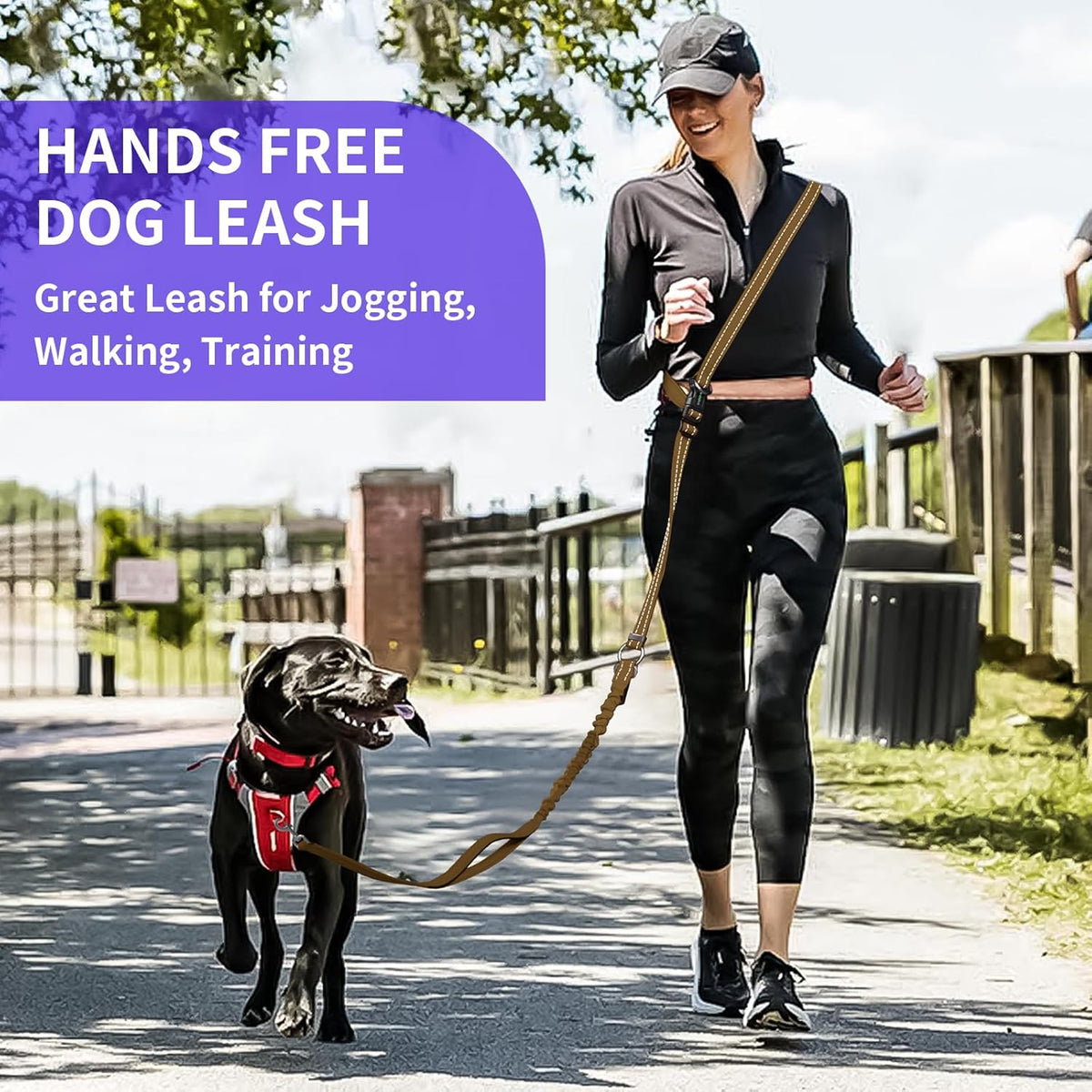Hands-Free Dog Leash with 6-9FT Adjustable Length - Heavy