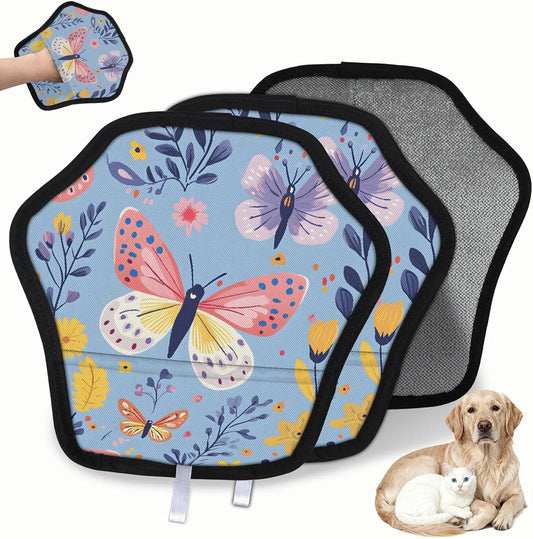 Pet Hair Removal Glove for Dogs Cats Reusable Washable Set