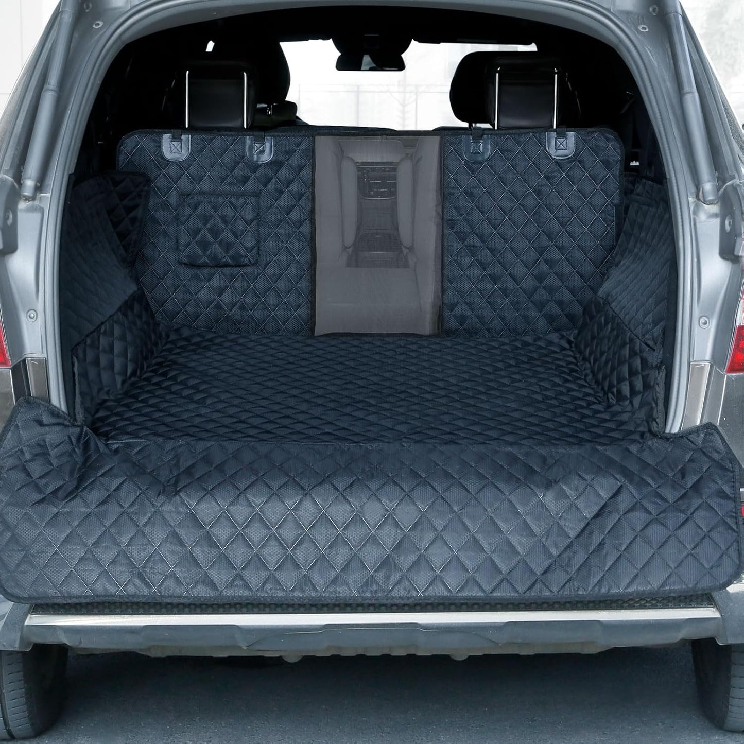 SUV Cargo Liner for Dogs with Mesh Window, Waterproof Pet