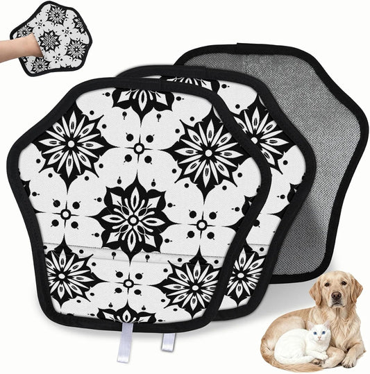 Pet Hair Removal Glove for Dogs Cats Reusable Washable Set