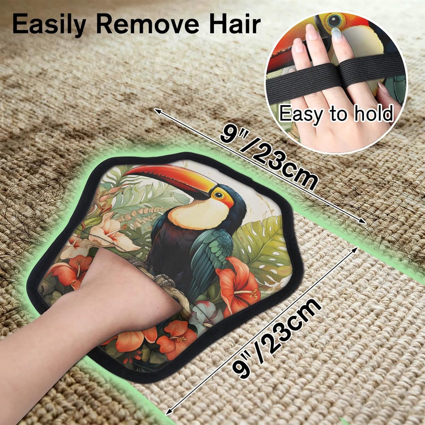 Pet Hair Removal Glove for Dogs Cats Reusable Washable Set