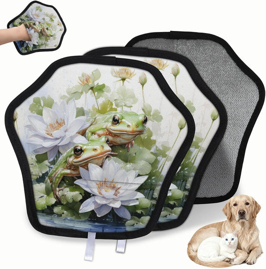 Pet Hair Removal Glove for Dogs Cats Reusable Washable Set
