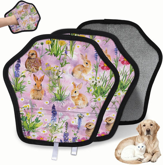 Pet Hair Removal Glove for Dogs Cats Reusable Washable Set