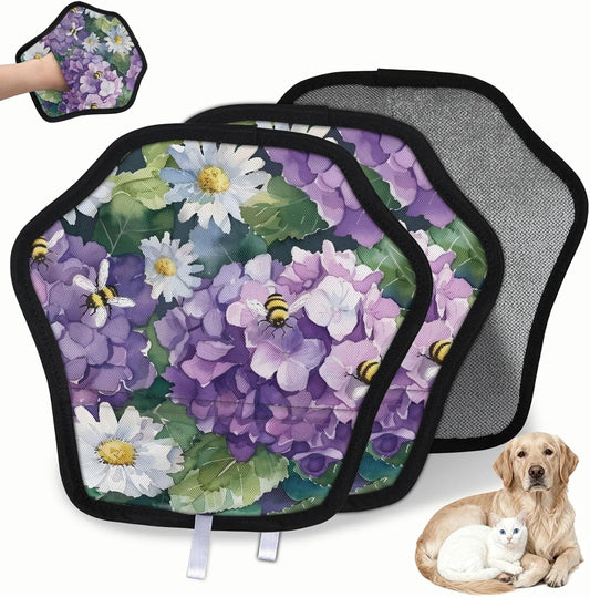 Pet Hair Removal Glove for Dogs Cats Reusable Washable Set