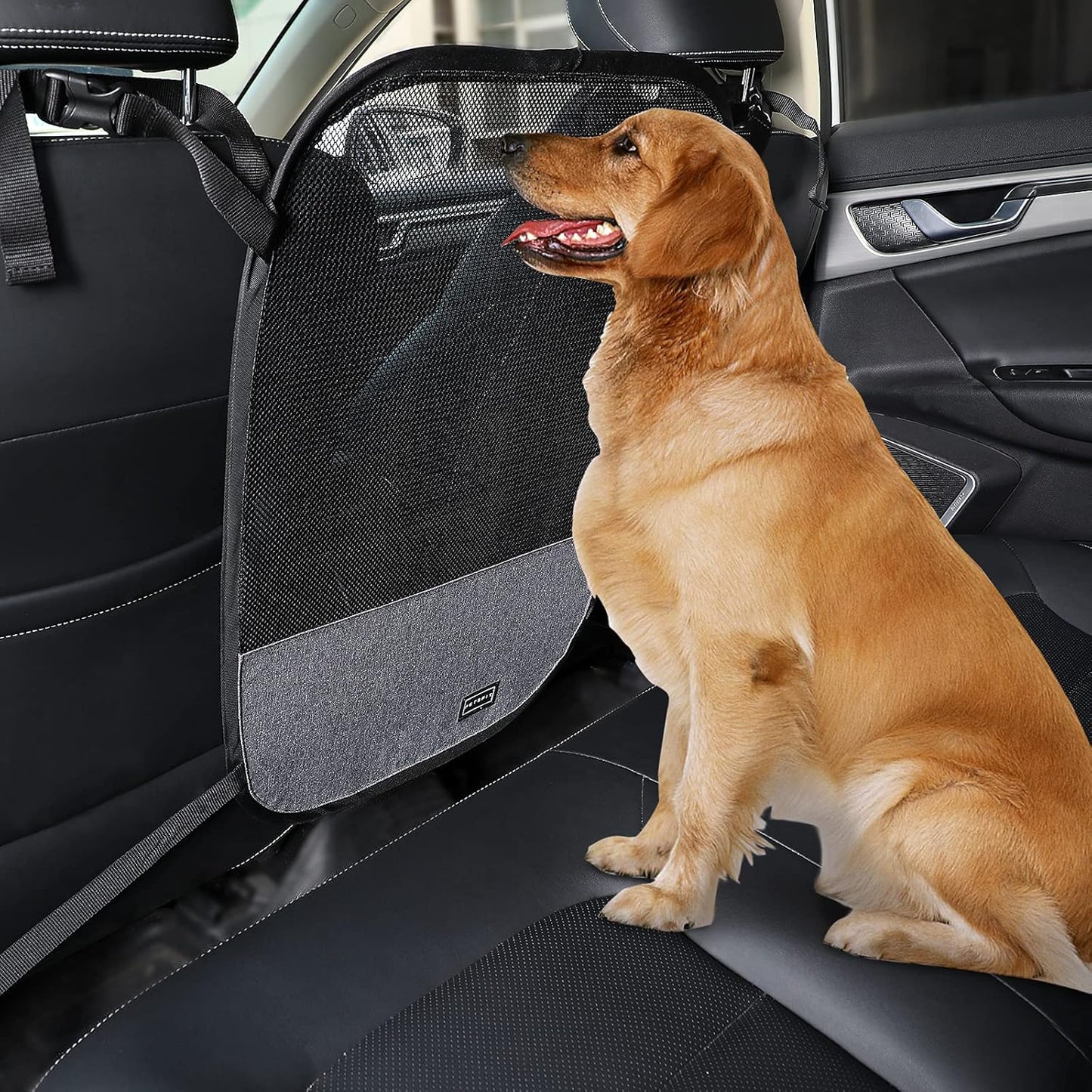 Dog Car Barrier Vehicle Pet Barrier Backseat Mesh Dog Car