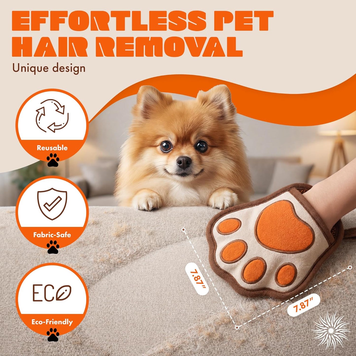 Blueppyness FurAway Glove – Electrostatic Pet Hair Removal