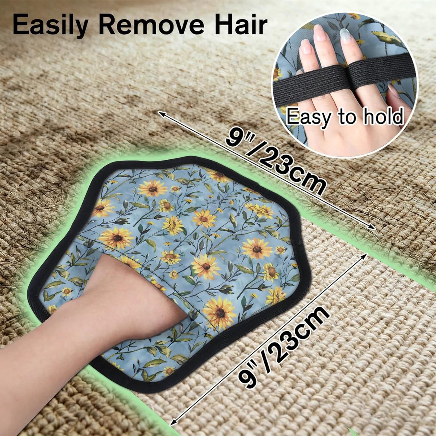 Pet Hair Removal Glove for Dogs Cats Reusable Washable Set