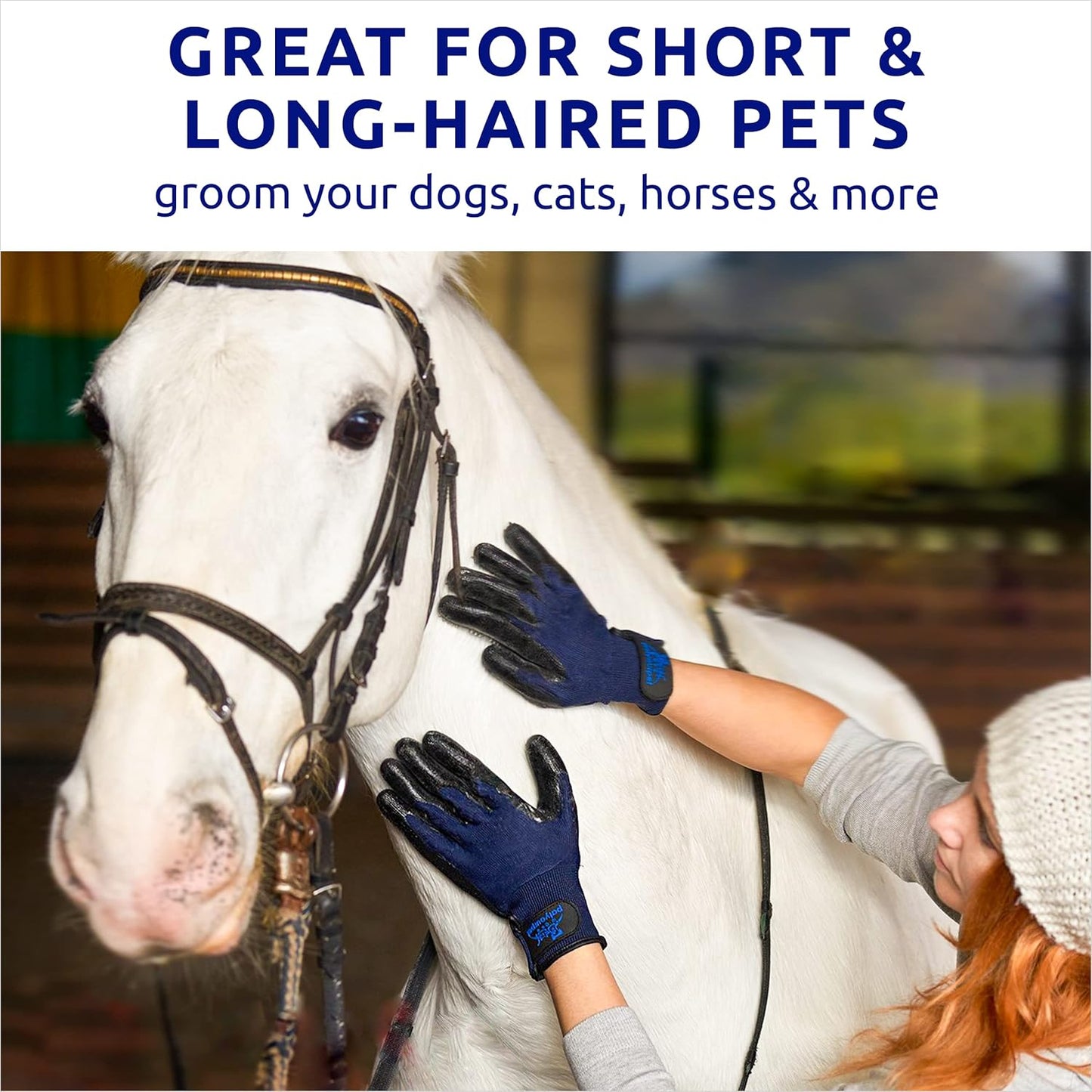 Grooming Gloves - Cat & Dog Hair Remover Glove for