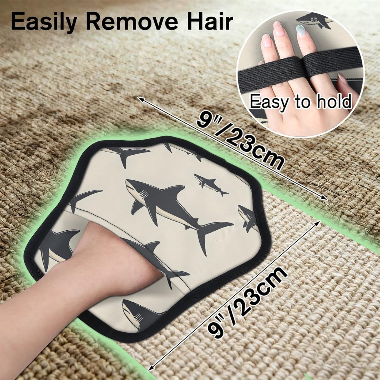 Ocean Sharks Vintage 2Pcs Electrostatic Reusable Pet Hair