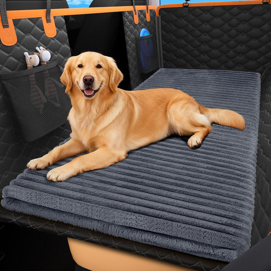 Backseat Pet Bed Mat, Non-Slip Dog Bed for Car Back Seat