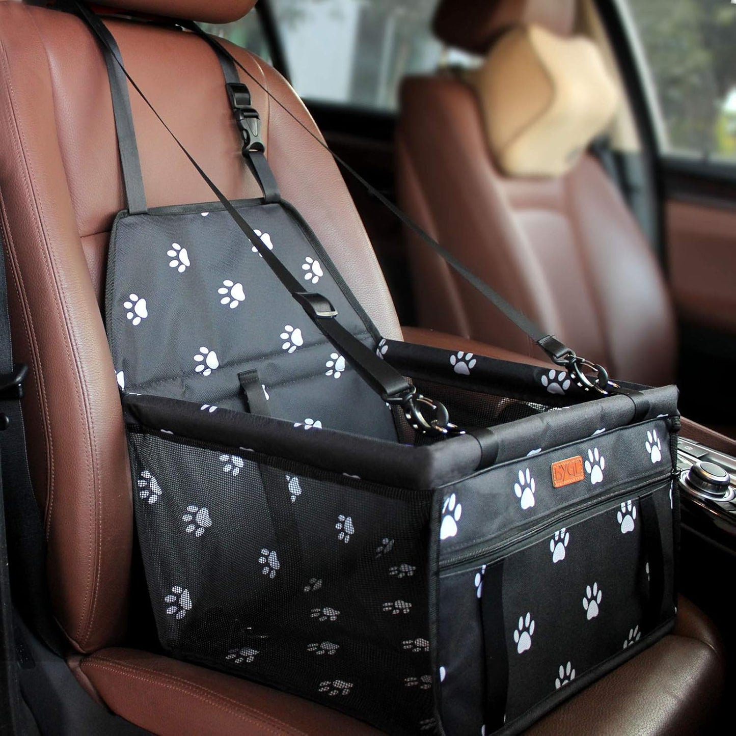 Pet Dog Booster Seat, with Upgrade Support Rod, Breathable