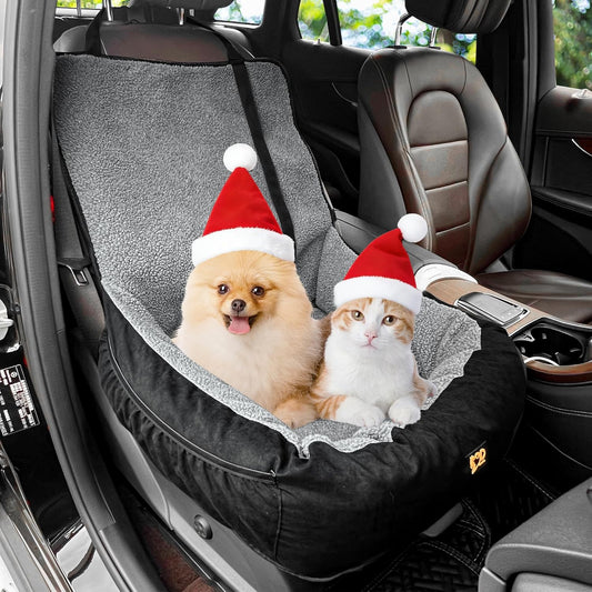 Dog Car Seat for Small Medium Dogs Under 30 lbs, Fully