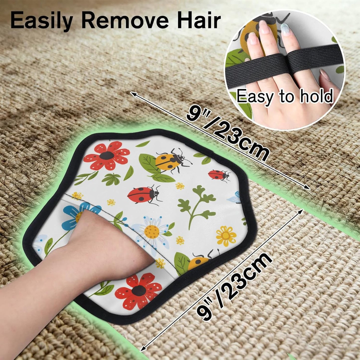 Pet Hair Removal Glove for Dogs Cats Reusable Washable Set
